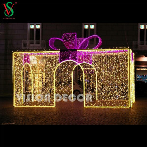 Large 3D Gift Box Lights