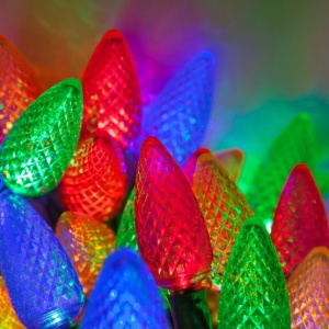 Luces de Navidad LED Multicolores Comerciales de 25ft C9 bulbo Cadena de Luces