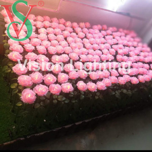 Holiday Festive Lights Waterproof LED DMX Rose Flower Light for Valentine's Day Wedding Party Decoration Outdoor use 