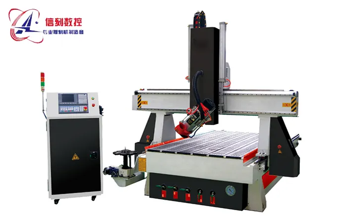 Four-axis swing head mold engraving machine