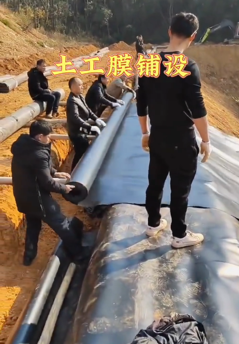 Durable Composite Geomembrane Material Anti Seepage Barrier