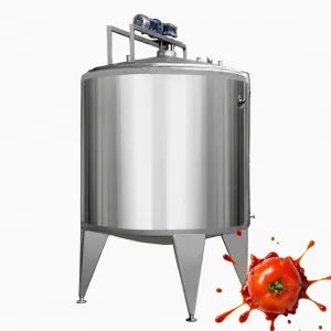 Sanitary Stainless Steel Fruit Pulp Jam Mixing Tank