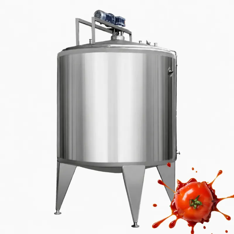 Sanitary Stainless Steel Fruit Pulp Jam Mixing Tank