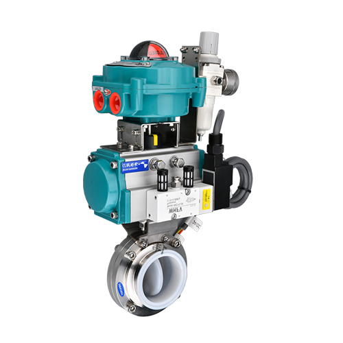 Pneumatic filter solenoid valve signal feedback fluorine butterfly valve Pneumatic filter solenoid valve signal feedback fluorine butterfly valve