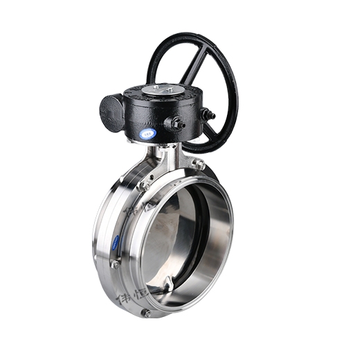 Sanitary handwheel powder discharge butterfly valve Sanitary handwheel powder discharge butterfly valve
