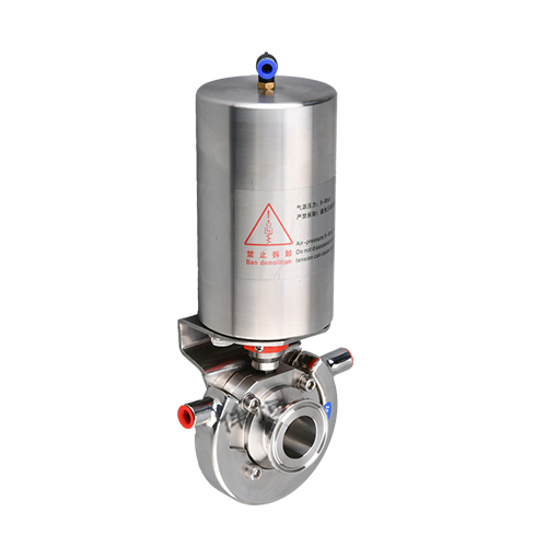 Stainless steel pneumatic insulated butterfly valve Stainless steel pneumatic insulated butterfly valve
