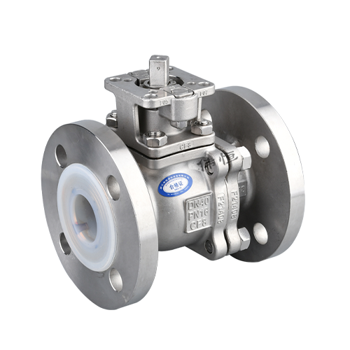 Chemical industry grade fluorine-lined two-piece high-platform valve Chemical industry grade fluorine-lined two-piece high-platform valve