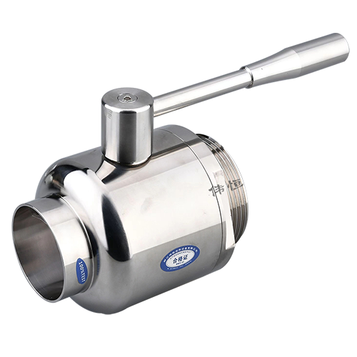 Sanitary grade forged two-piece welded male thread fixed ball valve Sanitary grade forged two-piece welded male thread fixed ball valve