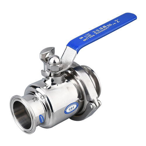 Sanitary clamp model does not have a retention half-pack ball valve Sanitary clamp model does not have a retention half-pack ball valve