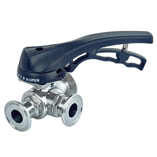 Sanitary duckbill handle tee quick ball valve Sanitary duckbill handle tee quick ball valve