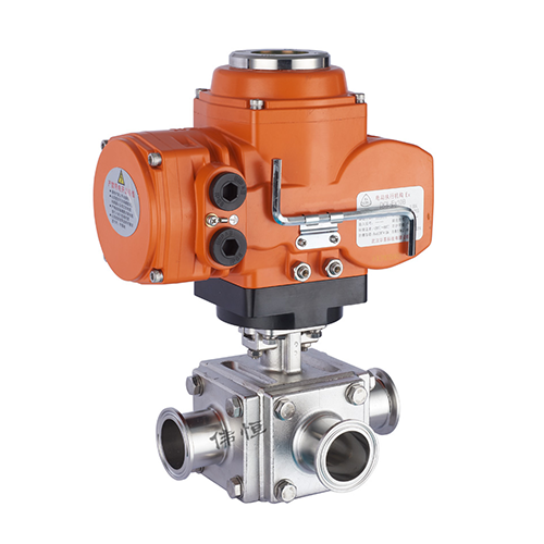 Electric square three-way ball valve Electric square three-way ball valve