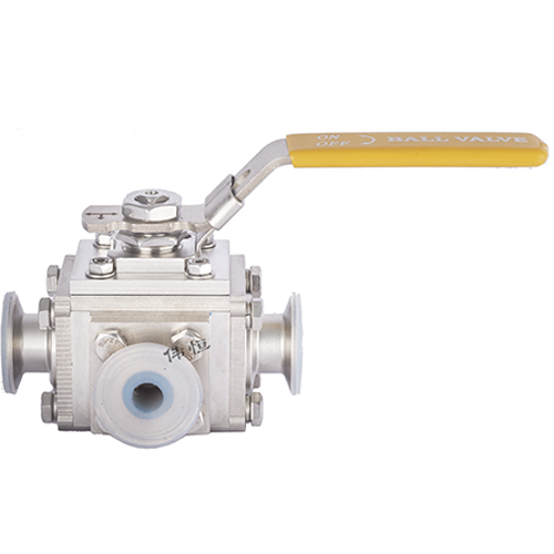 Fluorine-lined square three-way ball valve Fluorine-lined square three-way ball valve