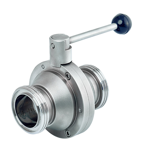 Sanitary threaded butterfly ball valve Sanitary threaded butterfly ball valve