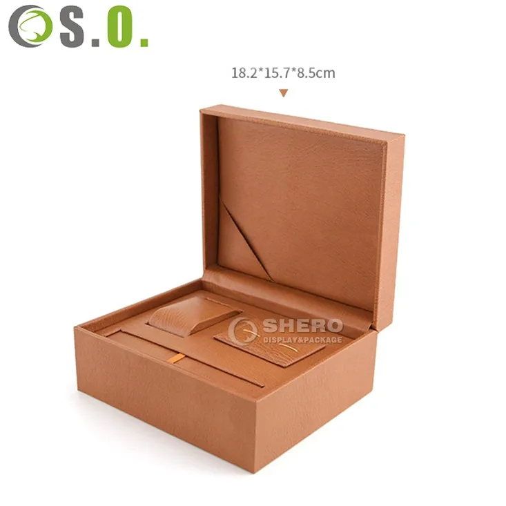 Factory Wholesale Pu Wooden Watch Package Man&Women Watch Storage Boxes With Logo