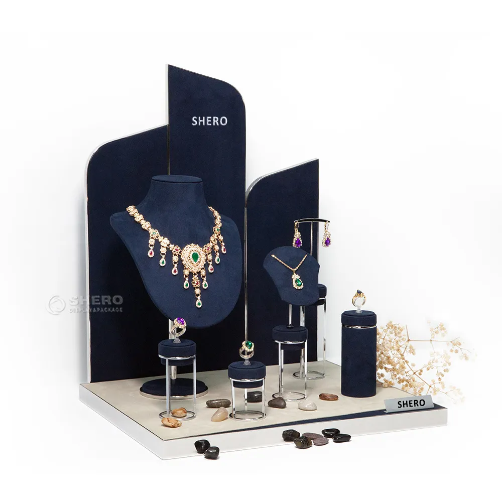 Modern Jewelry Necklace Display Stand Window Display Jewelry Set