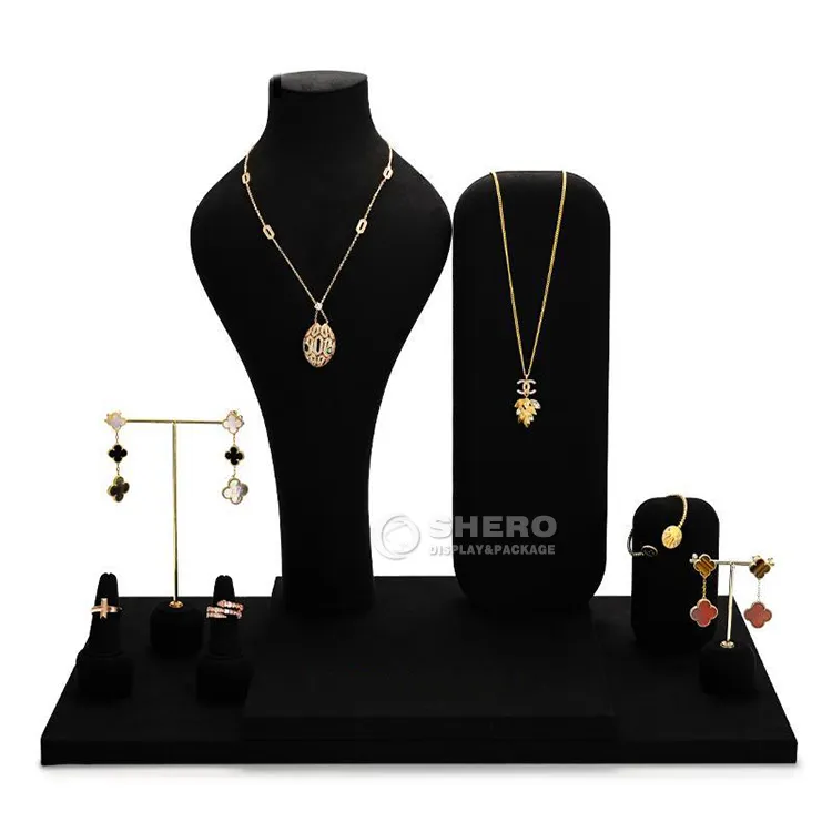 Jewelry container jewelry stand props bracelet necklace ring earring holder jewelry display stand set