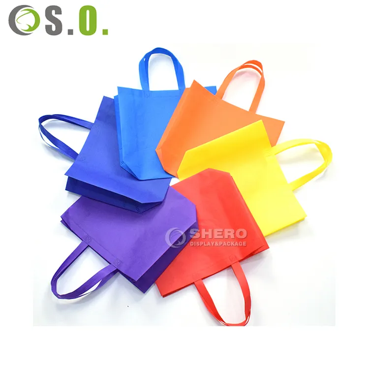 OEM/ODM Eco Friendly RPET Non Woven Grocery Tote Fabric Shopping Bag Custom Laminated