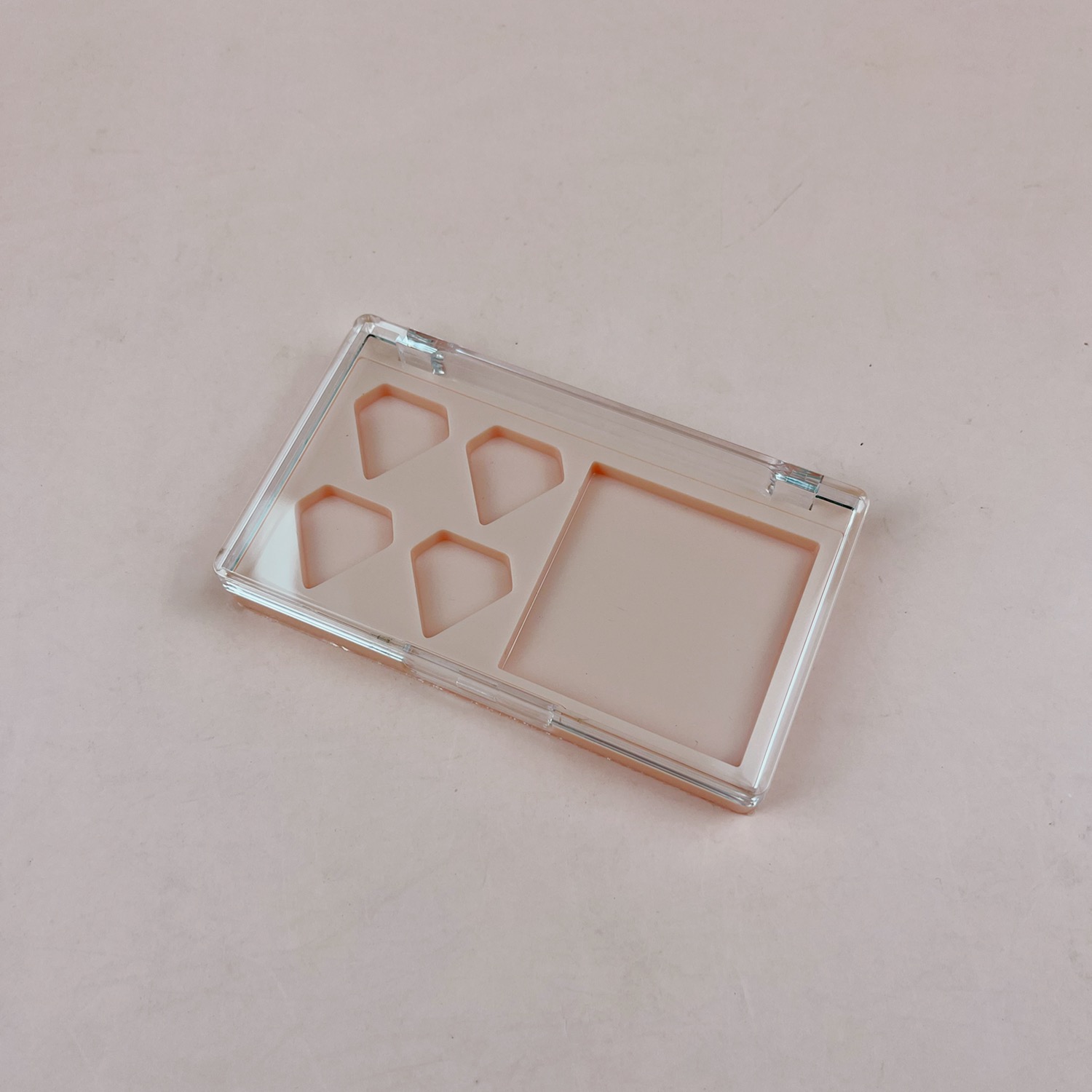 Cosmetic Case with Mirror and Brush Holder