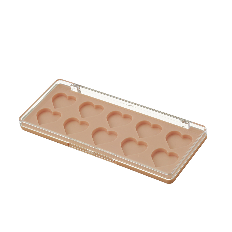 Elegant Multi-Compartment Eyeshadow Palette Packaging