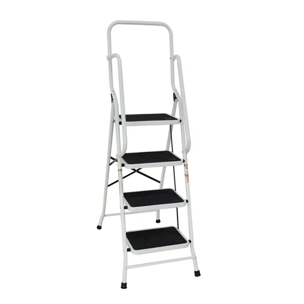 Household folding ladder for cleaning and organizing