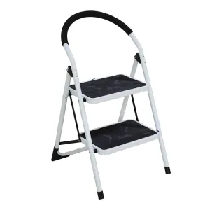 Steel Folding Ladder with Non-Slip Rubber Steps