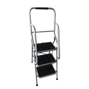 Steel folding ladder with handrail for painting jobs CQX803-2