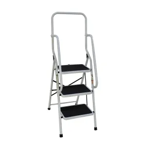 Household folding ladder for safe and easy home use