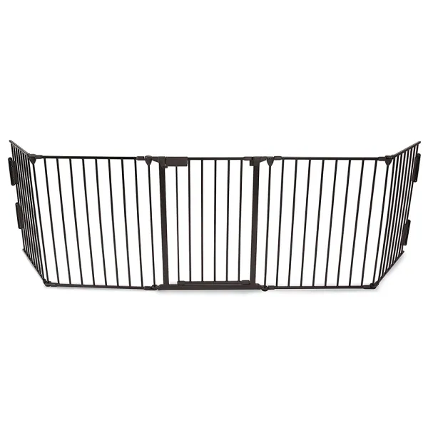 Fireplace fence wide coverage safety barrier for large rooms