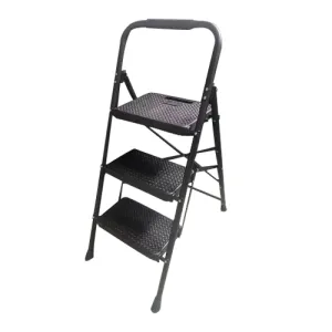 3 step folding steel ladder CQX803-1