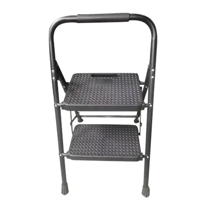 Steel folding ladder with handrail safe indoor step ladde office CQX802