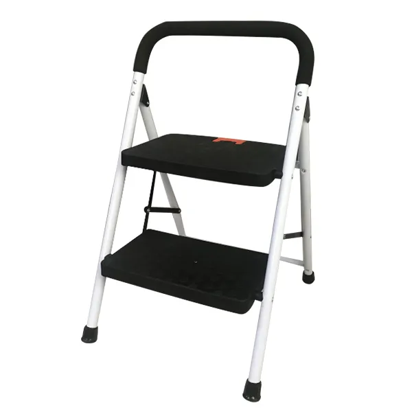 Steel folding ladder with handrail for outdoor work CQX902
