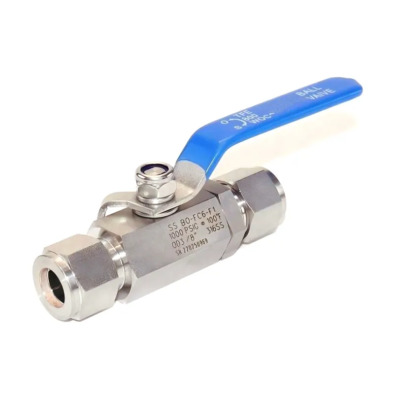 Compression fitting straight Bo ball valve