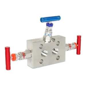 Three-valve manifold