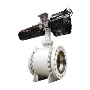 Side mounted soft sealed fixed ball valve
