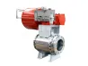 Side mounted hard sealed fixed ball valve