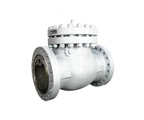 Swing check valve supply