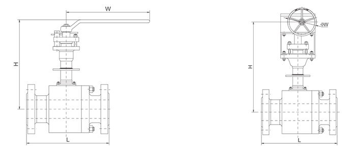 Fixed ball valve installed at ultra-low temperature