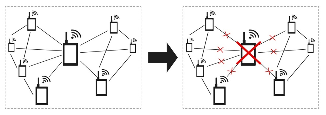 Flat network architecture Internet radio