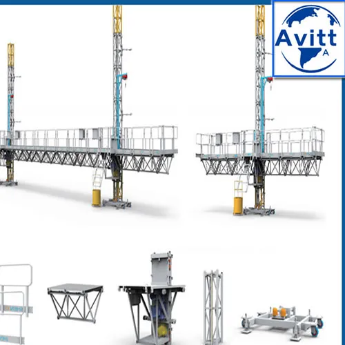 Single Screw Rising Platform 1000kg Single Mast Climbing Work Platform China Manufacturers - Jinan ...