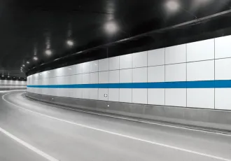 Porcelain Enameled Steel Panel for Tunnel Wall Cladding