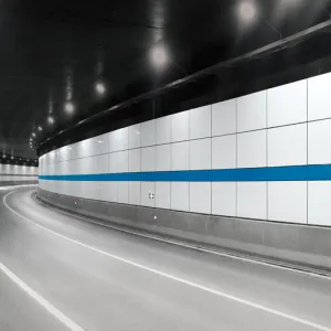Porcelain Enameled Steel Panel for Tunnel Wall Cladding