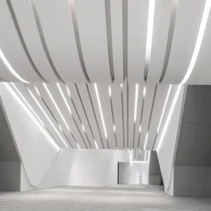 Curved Linear Aluminum Ceiling Panels