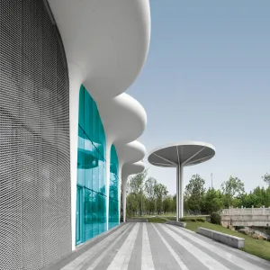 Flowing Wave Multi-Curved Aluminum Panel