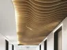 Wood Grain Wave Aluminum Baffle Ceiling