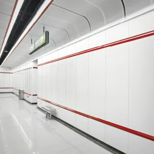 Porcelain Enameled Steel Panel for Modern Transit Corridors