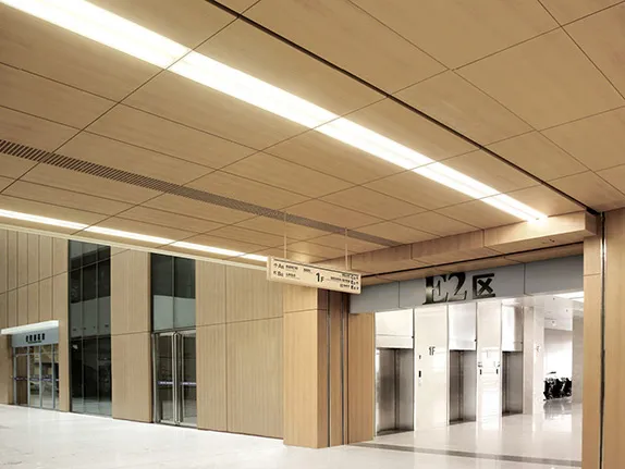 Wood Grain Aluminum Corrugated Panel