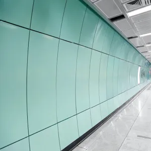 Porcelain Enameled Steel Panels for Modern Transit Corridors