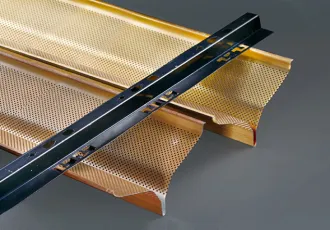 V-Shaped Perforated Aluminum Baffle Ceiling