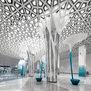 Geometric Aluminum Ceiling Grid Panels