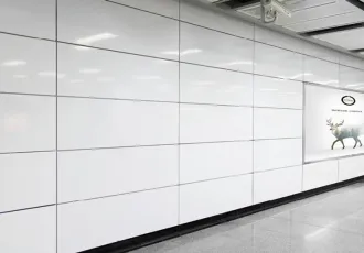 Porcelain Enameled Steel Interior Corridor Cladding